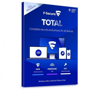 F-Secure Total Security 3 Įrenginiai, 1 Metai