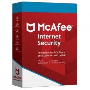 McAfee Internet Security 1 Device, 1 Year