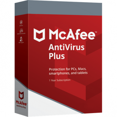 McAfee Anti-Virus Plus 10 Devices, 1 Year