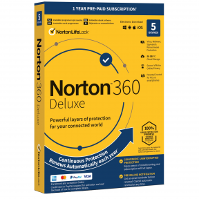 NORTON 360 DELUXE, 3 Įrenginiai 1 Metai. Prenumerata